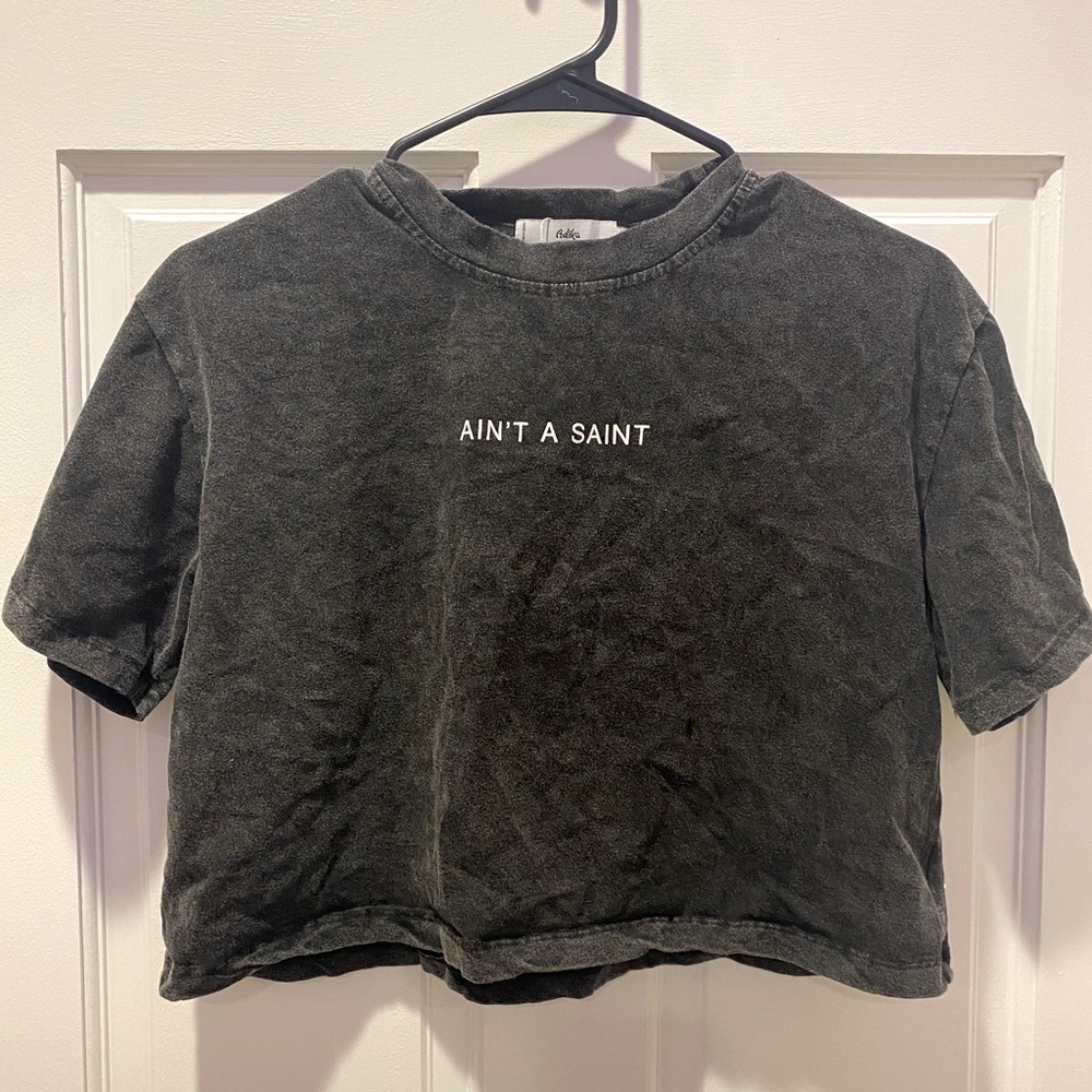 Adika ain’t a saint crop top